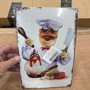 Metal Wall Sign Decor Swedish Chef Sesame Street